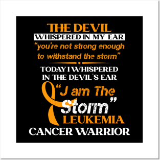 I Am the Storm Leukemia Cancer Warrior Posters and Art